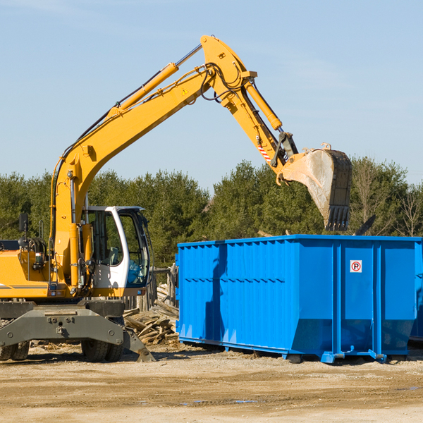 how does a residential dumpster rental service work in Blue River